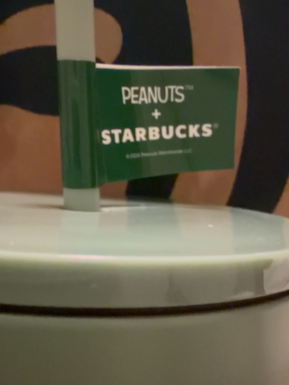 Limited Edition NWT Starbucks Mint Green Tumbler with Snoopy Cartoon Graphic - Picture 6 of 6